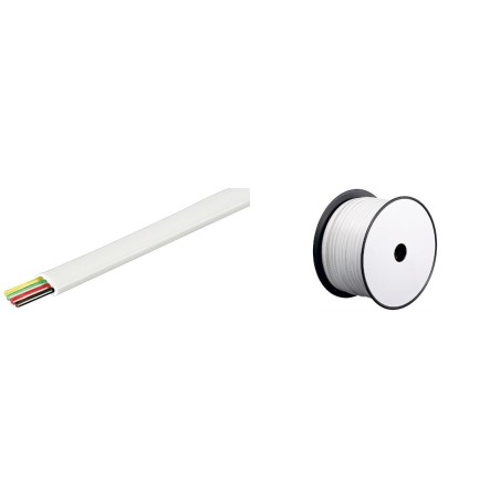 Goobay 100m Bulk Phone Cable White - High Quality, Durable & Reliable Connectivity, Perfect for Your Needs!
